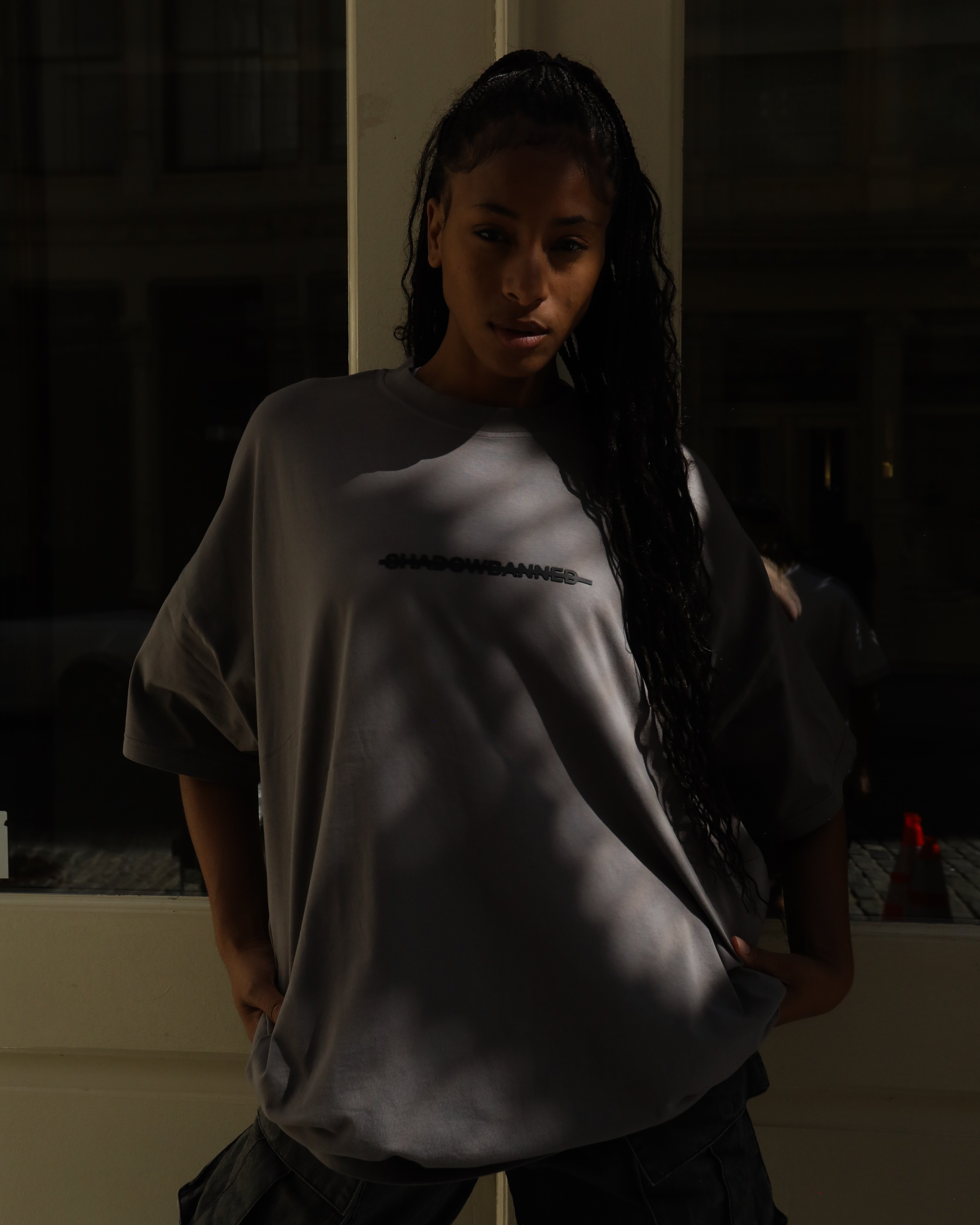 Shadowbanned Tee Light Gray